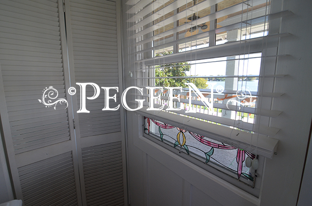 Antique glass windows bought at auctions - Pegeen Finishes by Pegeen.com